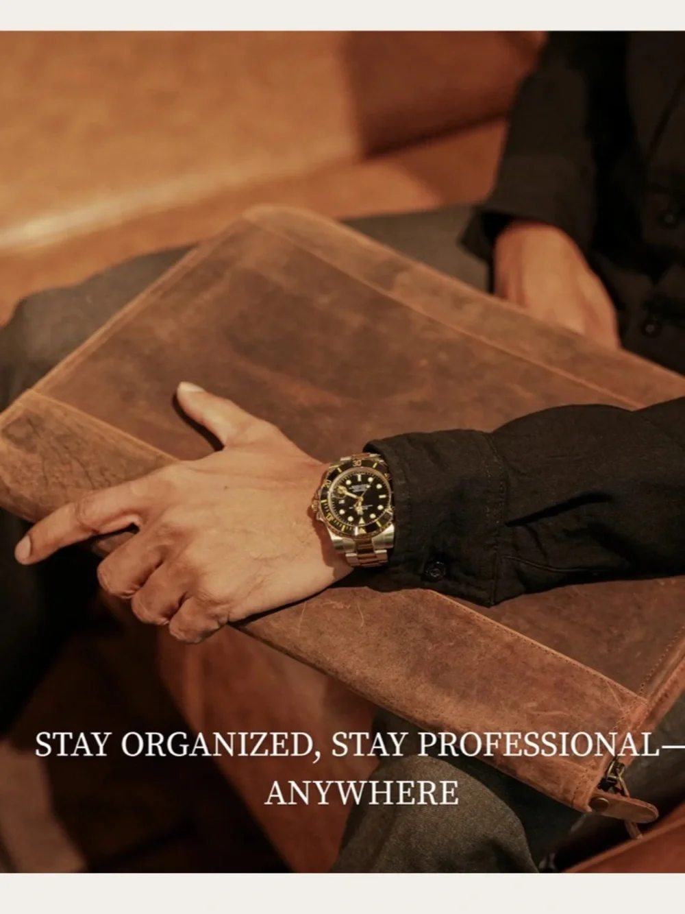 Nomad Crafts Co. LEATHER PADFOLIO WITH ZIPPER